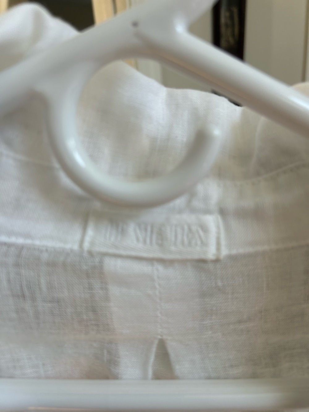 CP Shades White Linen Button-Down Shirt, M - Picture 4 of 6